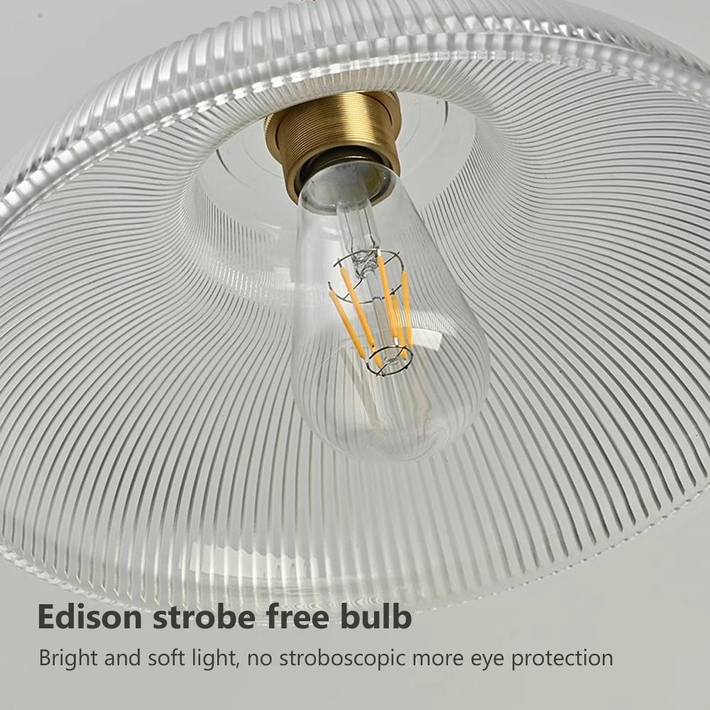 Nordic Retro Glass Pendant Light Green Hanging Lamp Living Room Decor Luminaire Hall Bedroom Dining Room Indoor Fixture Lustre