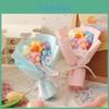 Beautiful Knitted Pastry Flower Bouquet For Valentine's Day Mother's Day And More