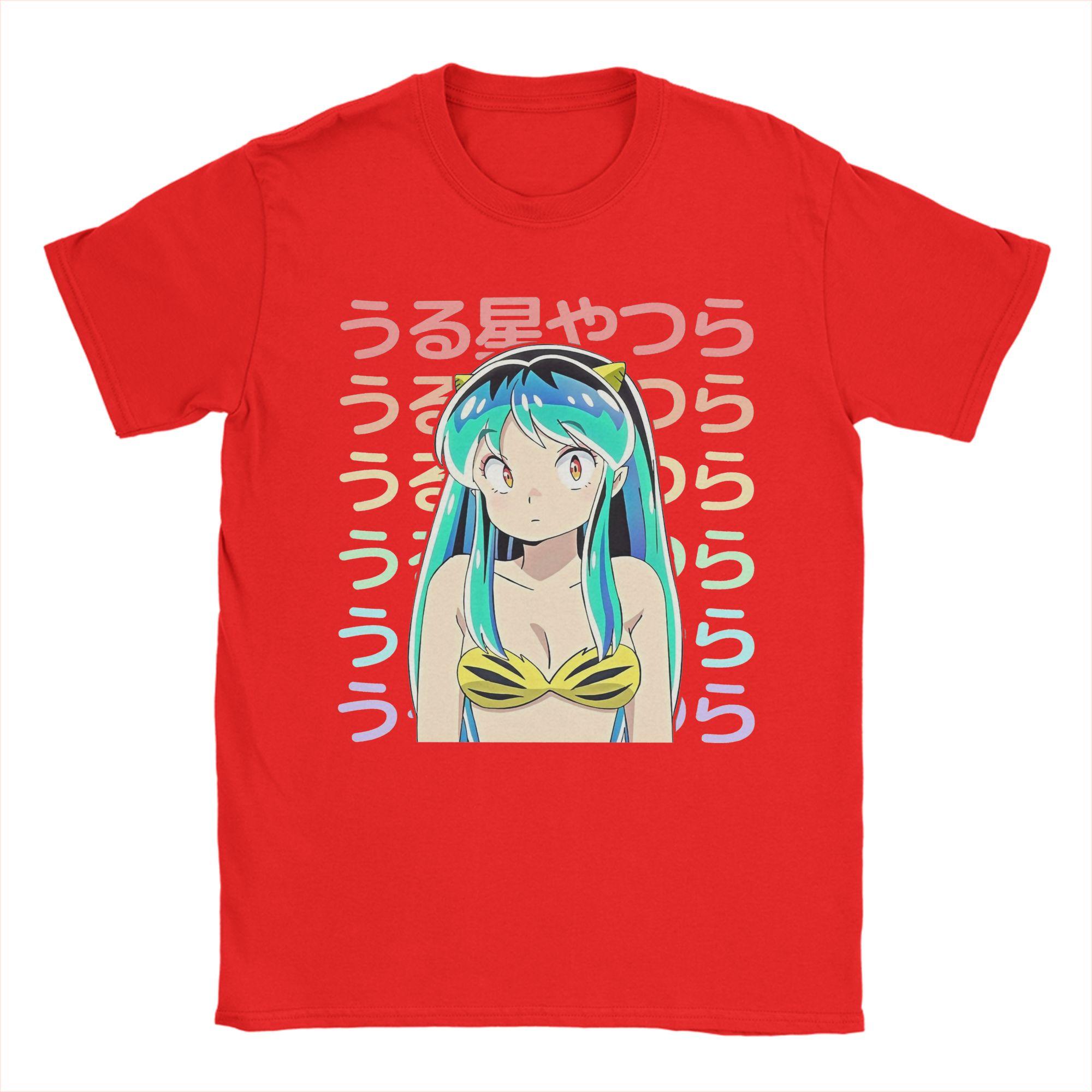 

Lum Urusei Yatsura T Shirt Unisex 100 Cotton Vintage TShirts Crew Neck Anime Tees Short Sleeve Tops Classic S