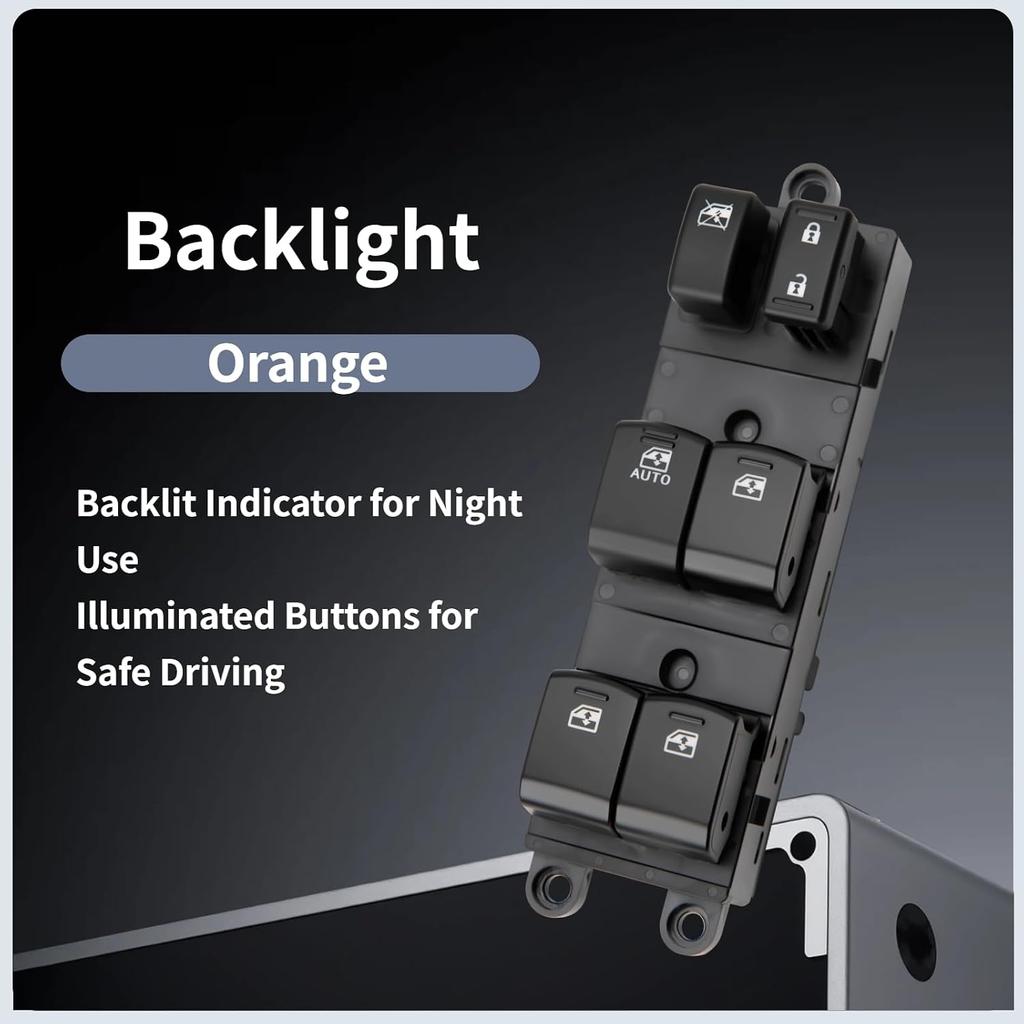 Power Window Switch for Subaru 2013-2015 Outback/Legacy OE 83071-AJ240 | Front Left Driver Side Window Switch Replaces 83071-AJ21C|Orange