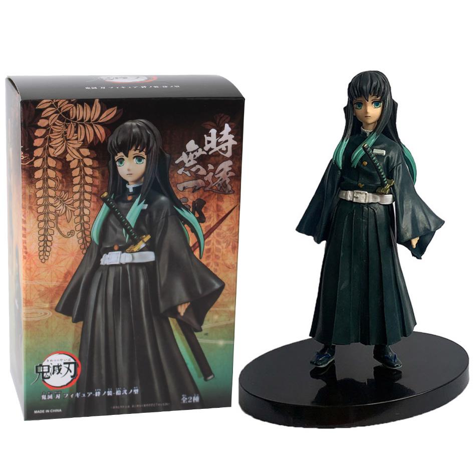Anime 16CM Demon Slayer Kimetsu No Yaiba Figure Kamado Tanjirou Action Figure Agatsuma Zenitsu Nezuko Warrior PVC Model Toys