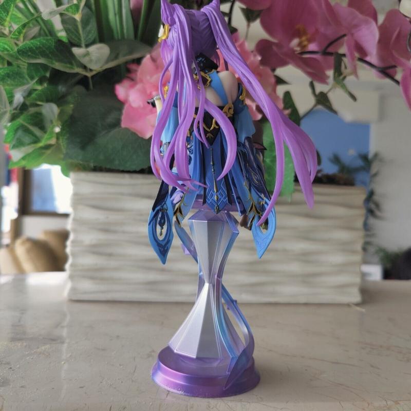 Anime Girl Keqing 21cm PVC Model Collection Decoration Figure Doll Toy No Box