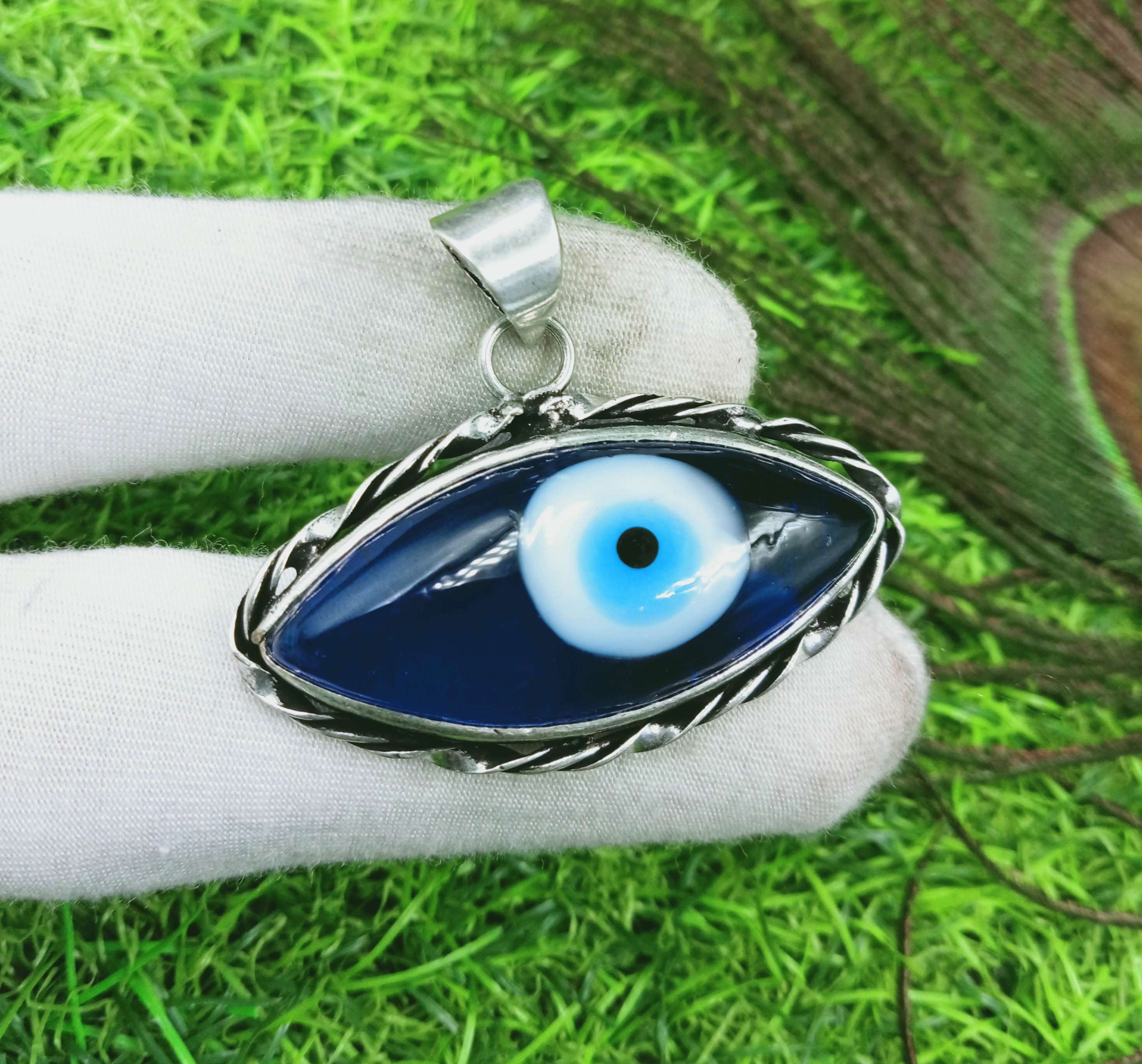 

Кулон с драгоценным камнем Evil Eye 925 пробы с серебряным покрытием DEP-197