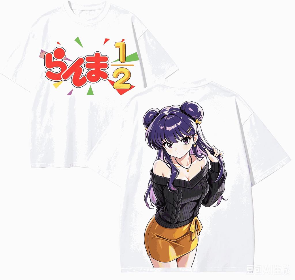 Ranma 12 Anime Lover TShirt Harajuku Cotton NewModel High Street Retro Fashion Oversized Unisex High Quality Comfortable Soft