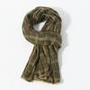 Men's Classic Checkered Patchwork Soft Fleece Scarf New Arrival Versatile Textured Warm Winter Scarves