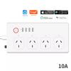 Melery Tuya Wifi Smart Strømskinne EU US Brasil UK Australsk Plugg Stikkontakt USB Ladeuttak Fjernstyrt av Alexa Dot Google Home Kontor
