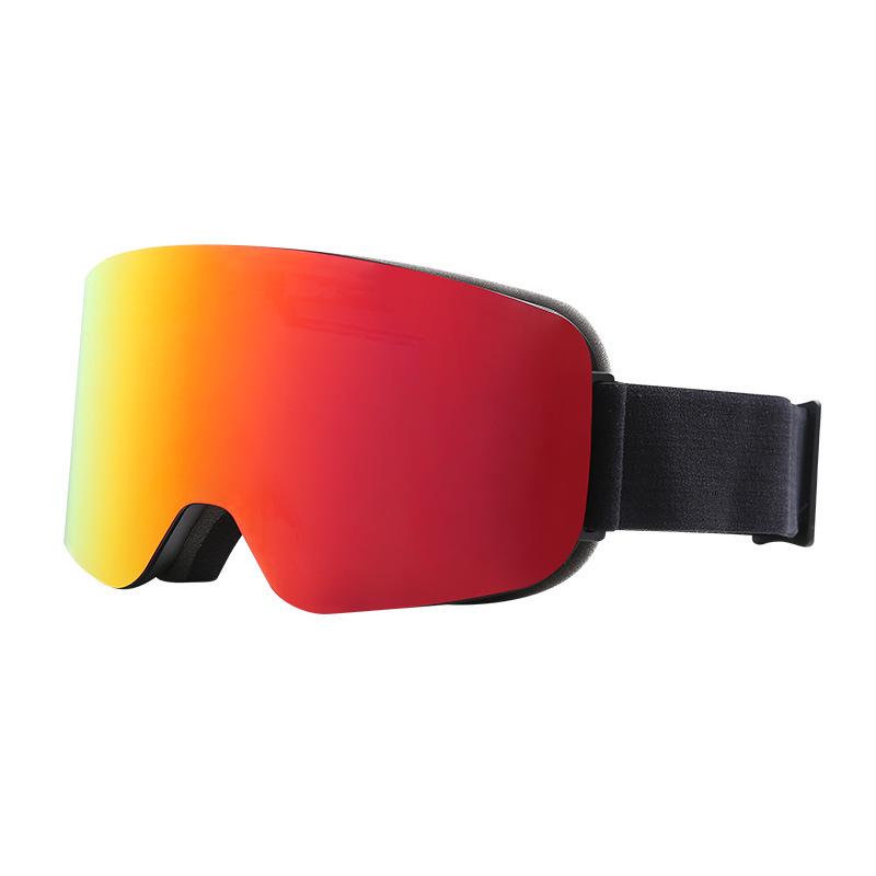 Cylindrical Double-Layer Anti-Fog Ski Goggles for Myopia & Snow Blindness Protection