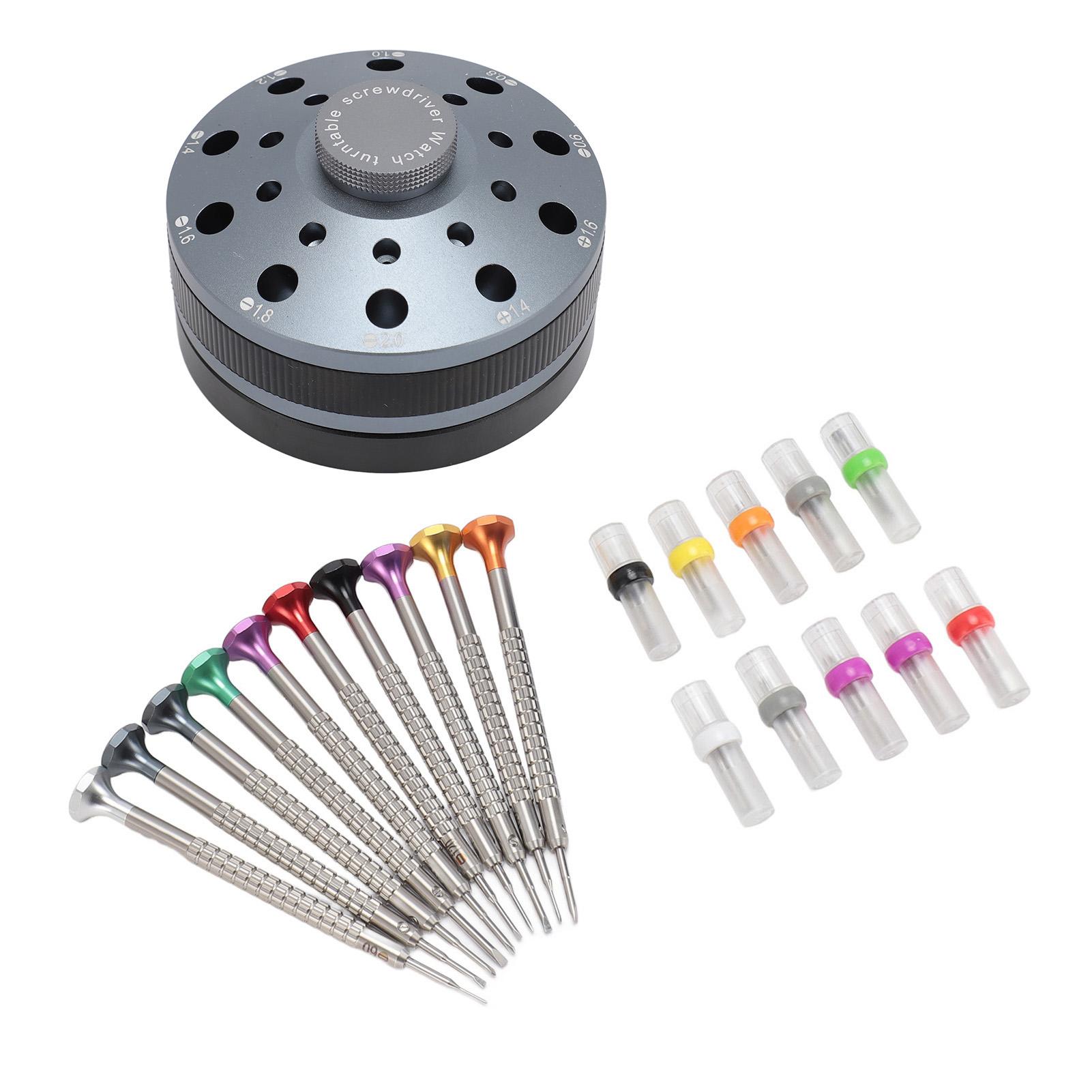 

10pcs Professional Slotted Screwdriver Kit Multi Size Screwdriver Set with 20pcs Blades for Eyeglasses
