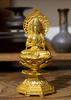 15cm Seishi Bodhisattva Buddhistische Statue (Vergoldet/24 Karat Gold) vom Bildhauer: Shuun Makita. Originalmodell (Jahr des Pferdes). Tierkreis-Schutzgott. T.