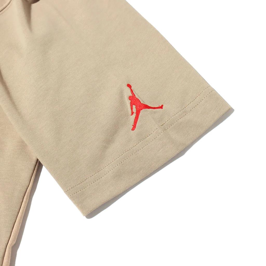 Travis Scott Cactus Jack x Jordan T-shirt (Asia Sizing) Khaki/Desert Men Streetwear CW3168-247