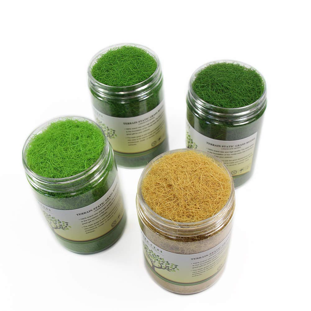 Artificial Grass Model Scenery Glass Building Miniature Railway DIY Powder, Grass, 8mm, Collection, Model, Model, Decoration, Landscape, Garden,