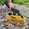 Camping Tool Storage Bag Cylinder Tent Ground Nail Organizer Pouch Wind Rope Hammer Pouch Canvas Large Capacity Handbag