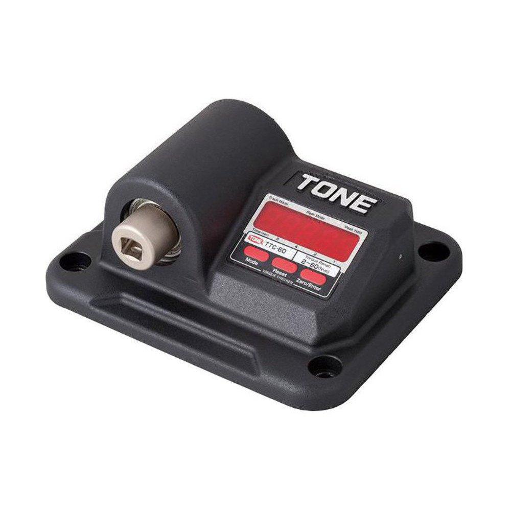 TONE Torque Checker and Drives and 60Nm TTC-60, 6.35mm, 9.5mm, 12.7mm (1/4", 3/8", 1/2"), Black,