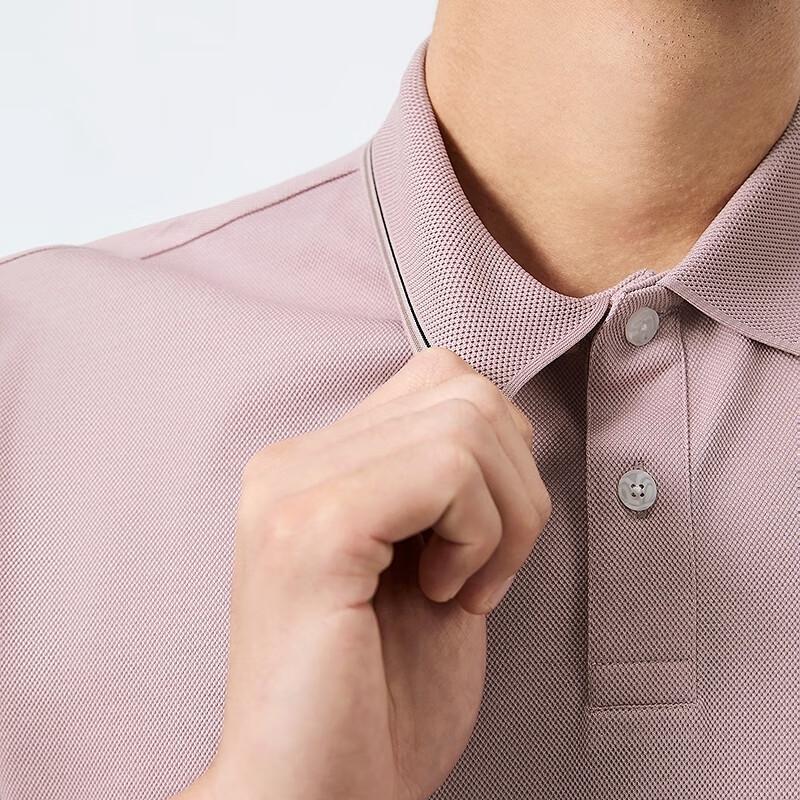 Qipai Men's Silk-Blend Short-Sleeve Polo Shirt