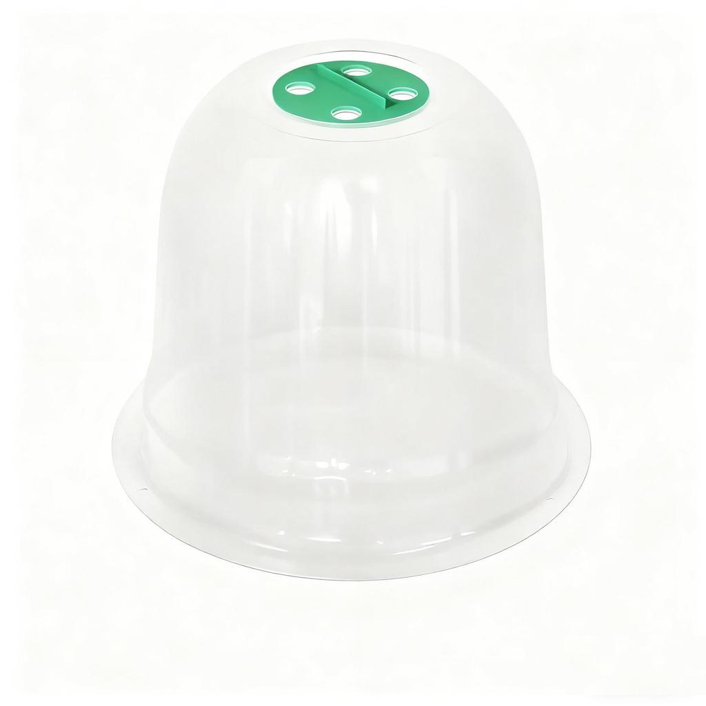 Transparent, Breathable Seedling Cover: Wind & Rainproof, Heat-Preserving Bell Cover for Fruits, Vegetables, & Flowers.