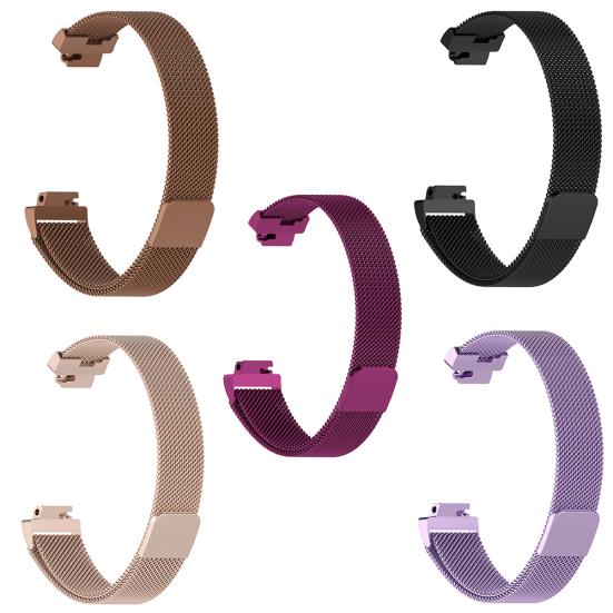 Stainless Steel Magnetic Watch Band Wrist Thin Mesh Strap for Fitbit Inspire HR