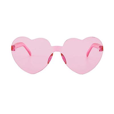 Herzförmige rahmenlose Jelly-Sonnenbrille