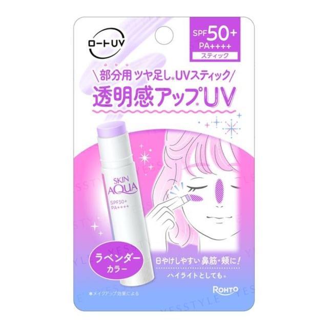 Rohto Mentholatum - Skin Aqua Tone Up UV Stick Лавандовый SPF 50+ PA++++ 4.3g