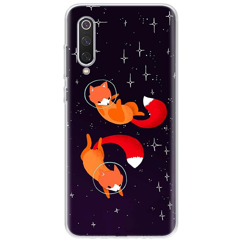 Anime fox funny foxs Phone Case For Xiaomi Redmi Note 10 11 12 13 14 15 Pro Plus 11S 12S 14S 11T 11E 10S Soft TPU Back Cover Red