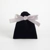 5pcs/Lot Bulk Beige Velvet Pouches Ribbon Jewelry Packing Display Storage For Wedding Candy Gift Travel Drawstring Dust Bags