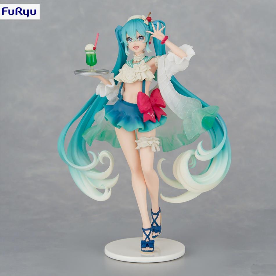 New Hatsune Miku Anime Figure Toys Creative Figure SweetSweets MIKU Kawaii Cartoon PVC Action Figurine Model Dolls Birthday Gift