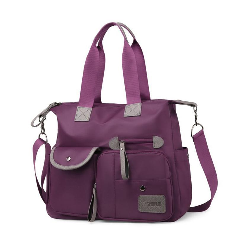 New Ladies Tote Bag Fashion Nylon Waterproof Casual Shoulder Mummy Bag Large Capacity Women's Messenger Handbags