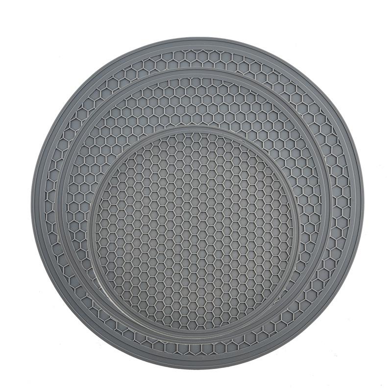 Honeycomb Silicone Microwave Mat: Round, Insulated, Multifunctional Placemat for Kitchen Bowls, Plates, and Casseroles