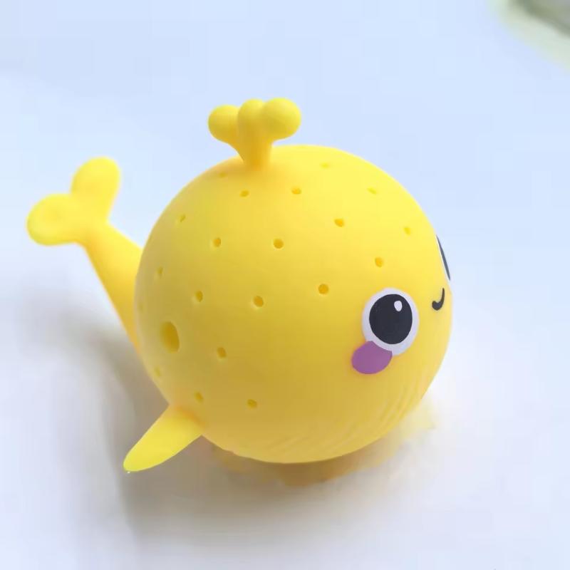Baby Bath Toys Sponge Water Absorbing Whale Squeezing Stress Relief Toys Summer Swimming Play Water Toy For Children Squishy Kid