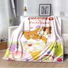 Cartoon Rilakkuma Anime Throws Blanket Sofa Home Hiking Picnic Bed Kid Super Soft Cute Kawai Flannel Blanket Power Birthday Gift