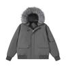 Herren Winter Baumwolle Arbeitsjacke mit abnehmbarem Pelzkragen (Amerikanische Parker Sammlung)