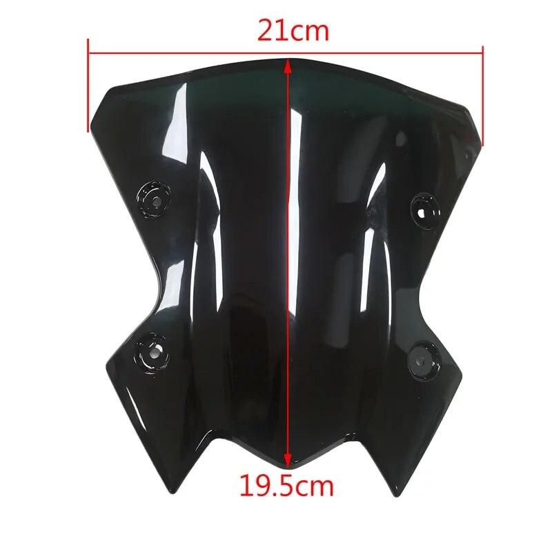 1Pcs Plastic Motorcycle Windshield Windscreen Covers Fit Kawasaki Z900 2020-2022 2023 Motorbikes Front Wind Deflector Parts