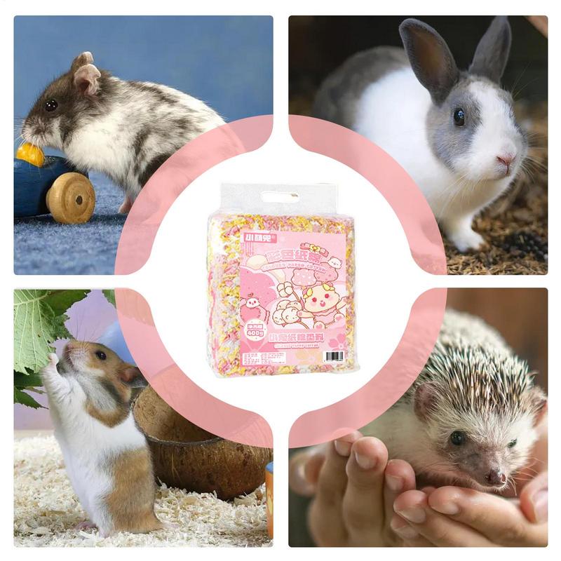 Cama para Gerbil Floco Natural para Hamster Cama para Animal de Estimação Cama para Chinchila Lixo de Papel para Coelhos Cama para Pequenos Animais Controle de Odores Para