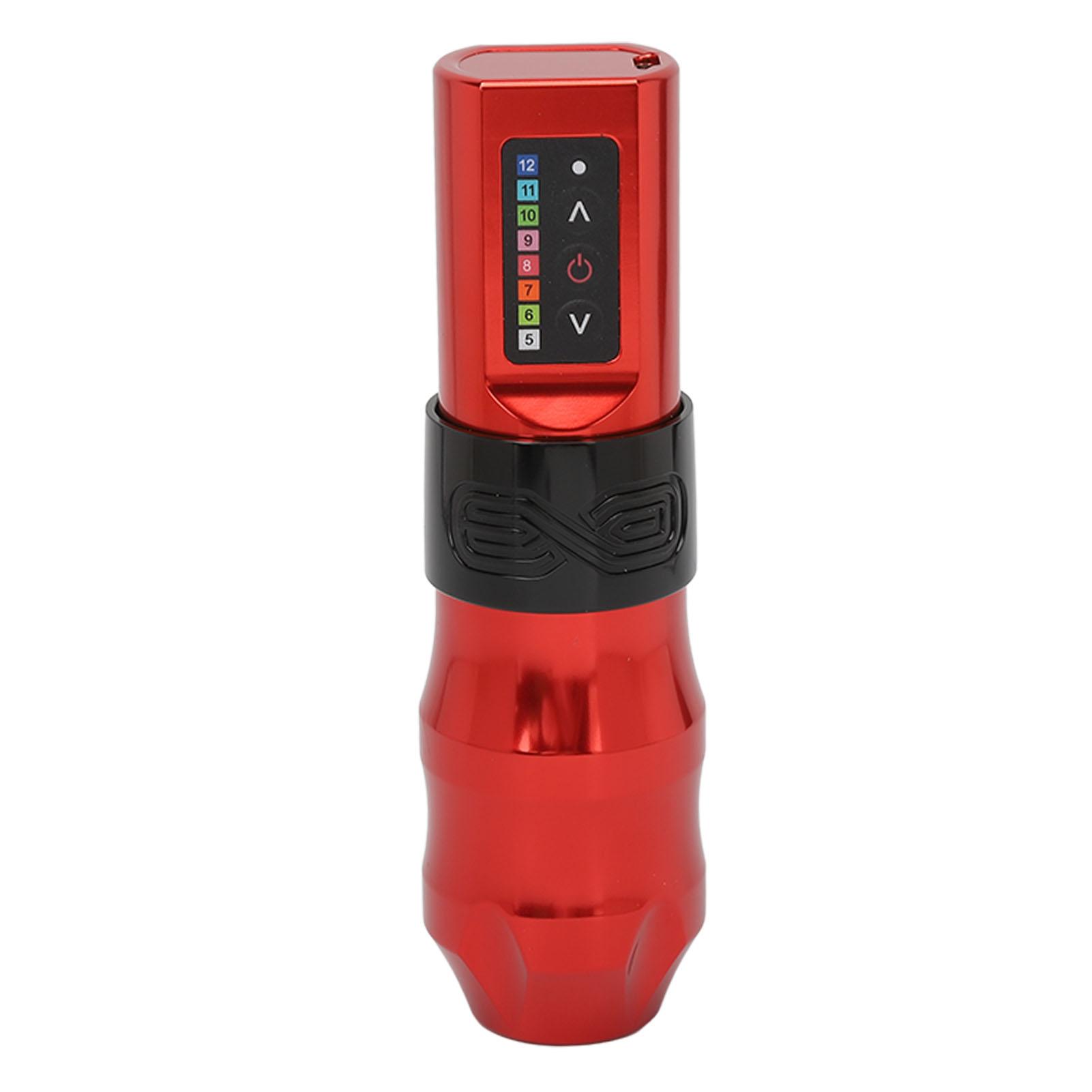 

Беспроводная тату-машинка Pen Liner Shader 10000 об/мин 2400 мАч емкость тату вращающаяся аккумуляторная ручка красная