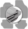 Gray Car Mats For: Ford Fiesta MK3 Hatchback (1989-1996)