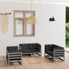 Day and Night - Day and Night Garden Furniture Set 6 Pieces and Cushions Solid Pine Wood
