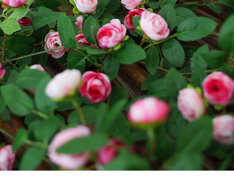 Künstliche Rosenblüten-Ranke für Wand- und Decken Dekoration