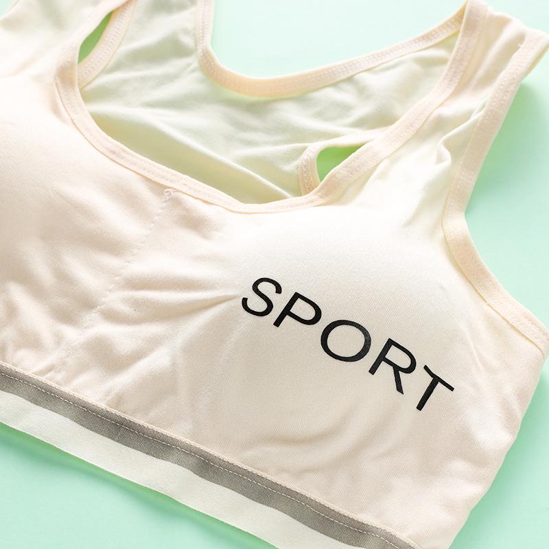 Racerback Milk Silk Sports Bra with Sponge Pads
