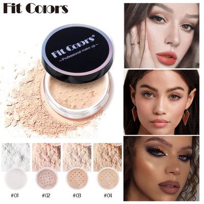 Fit Colors 4 Concealer Repair Loose Powder, Waterproof and Sweat -proof and Oil Control Oil Is Not Easy To Remove Makeup, Powder Fixed Makeup Powder