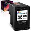 ColoWorld Remanufactured 303 XL Black Ink Cartridge for HP Envy Photo 7830 7134 6230 6220 7130 622