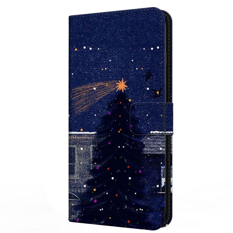 Cover For Xiaomi Poco F7 F 7 Relief Stand Book Flip Leather Case Merry Christmas Magnetic Wallet Protector Redmi Turbo 4 Pro
