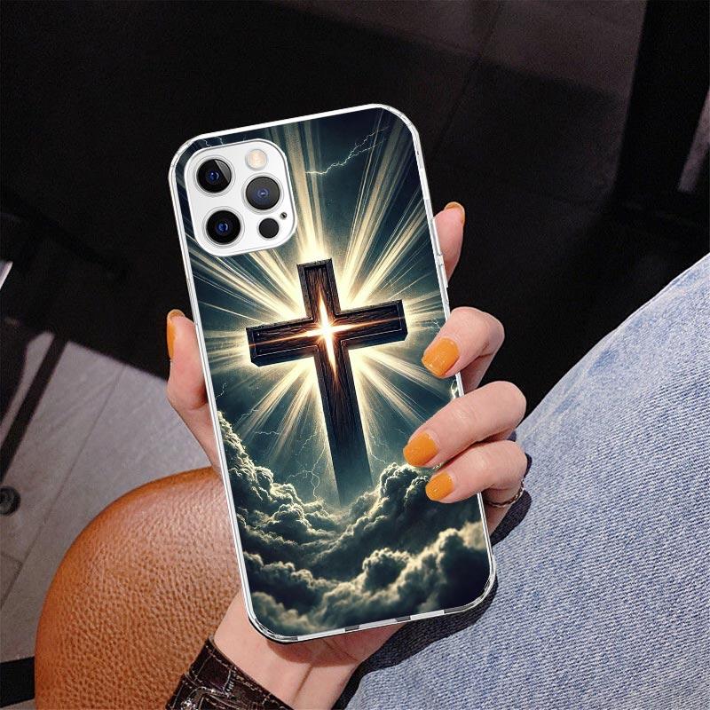 Jesus Bible Phone Case For iPhone 17 Air 16 Pro Max 16E 15 + 14 Plus 11 12 13 Mini 7 8 SE Gift Print Cover Fundas