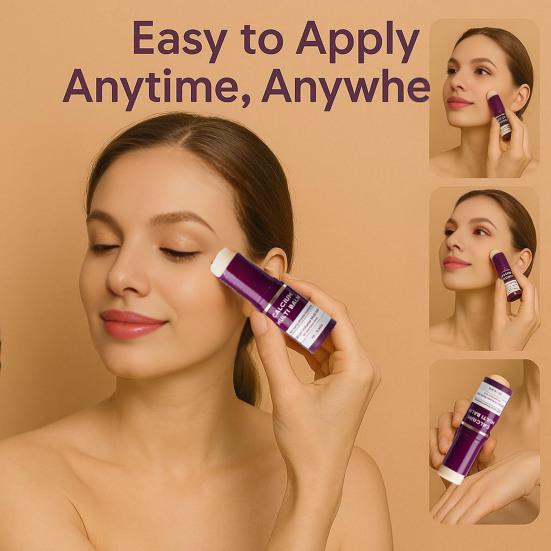 Multi-Balm Stick for Face Eyes Lips Collagen Hydration & Anti-Aging Moisturizing Cream 9g Portable Day And Night Balm for Wrinkles Dry Skin