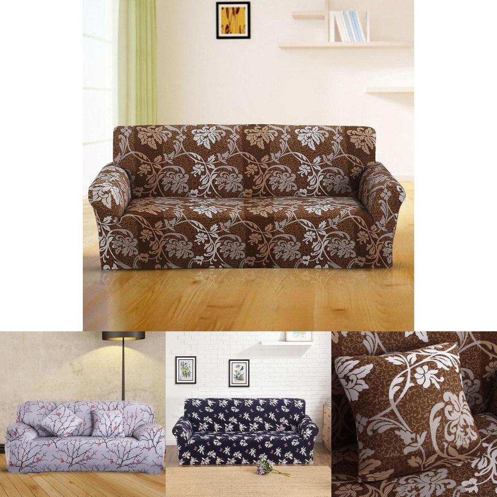 Slipcover Sofa Loveseat Chair Furniture Cover Floral Armchair Couch Covers