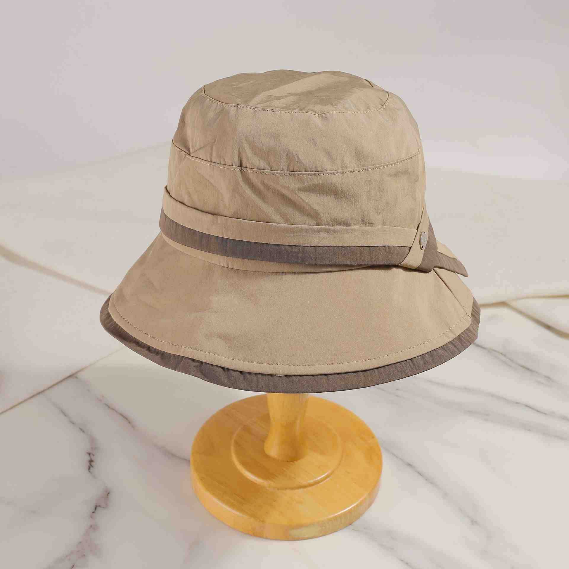

Hat female sunshade sunscreen hat simple versatile bucket hat summer sun hat One Size
