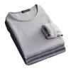 Winter Men's Long-sleeved Thermal Underwer Fleece Bottoming Shirt Round Neck Shirt Fashion Plus Velvet Paddedirt