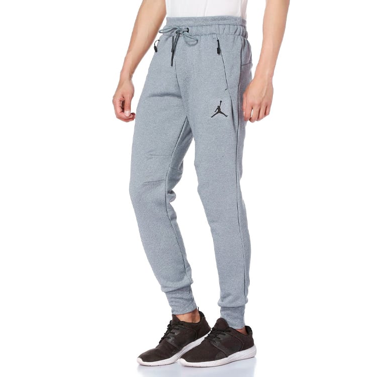 Jordan Knitted Sweatpants Men's Gray Moderate Straight Fit Pants 809475-065