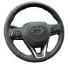 Genuine Leather for Camry Avalon Corolla Rav4 Hand Sewing Car Steering Wheel Cover Protective Interior Car Accessories