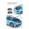 1/32 Scale Porsche 911 Turbo S Diecast Metal Model Toy Sports Car with Sound And Light For Kids Adults