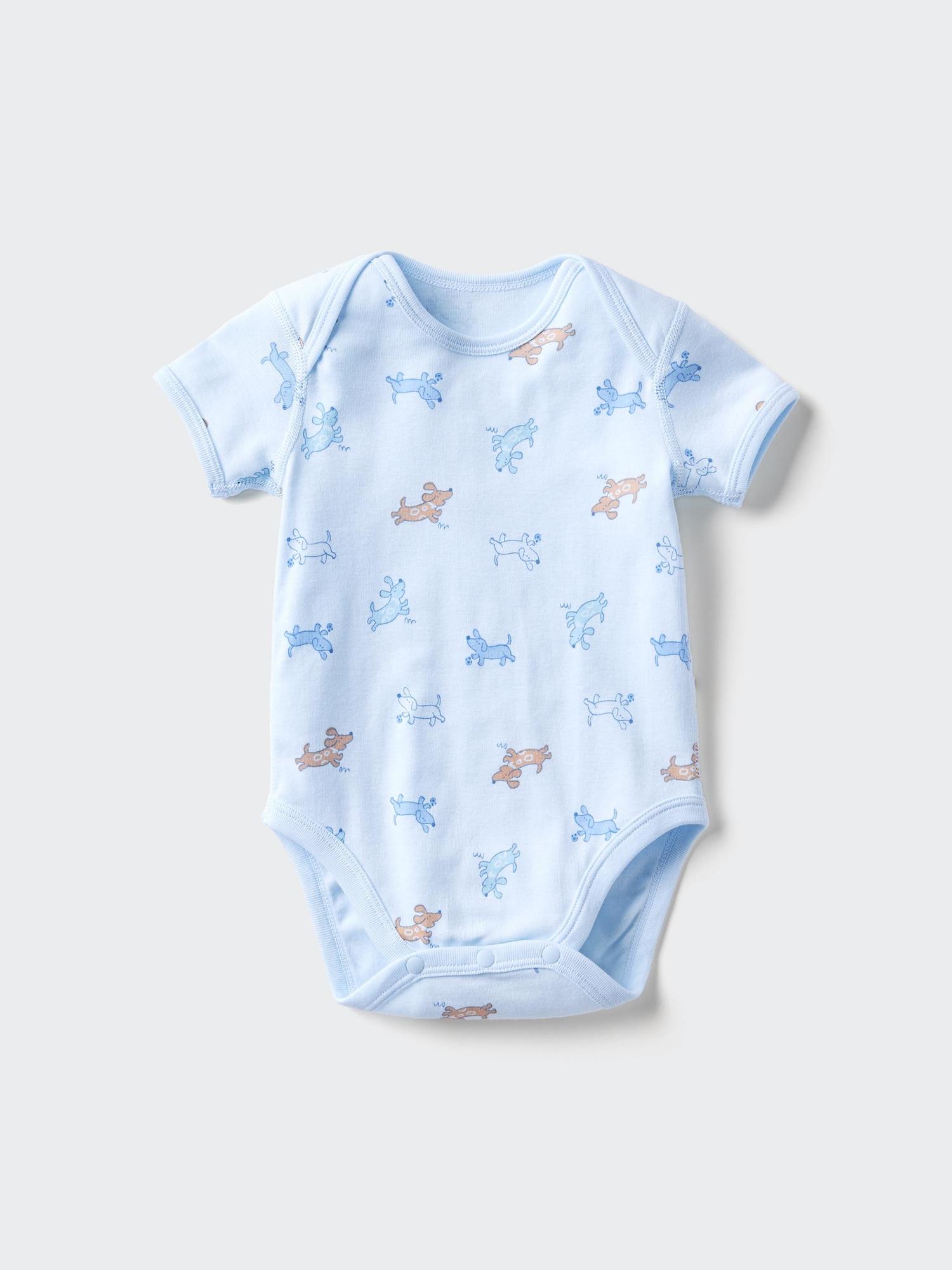 

Uniqlo Bn Bodysuit Short Sleeve Print 63 BLUE/BABY 90