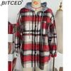BITCED Women's Plaid Fall/Winter Coat